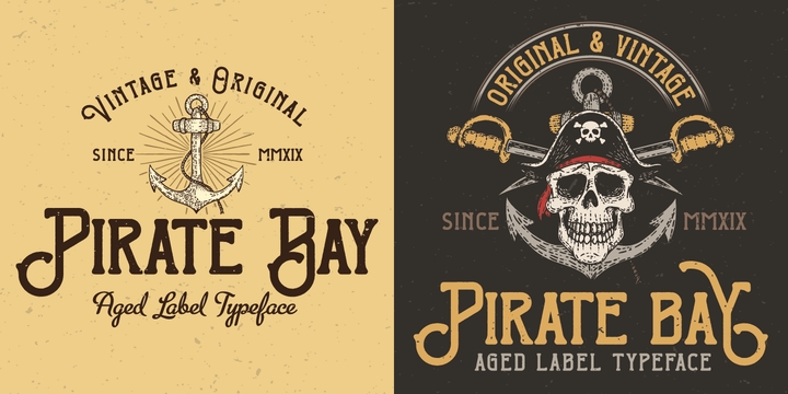 Beispiel einer Pirate Bay-Schriftart #4